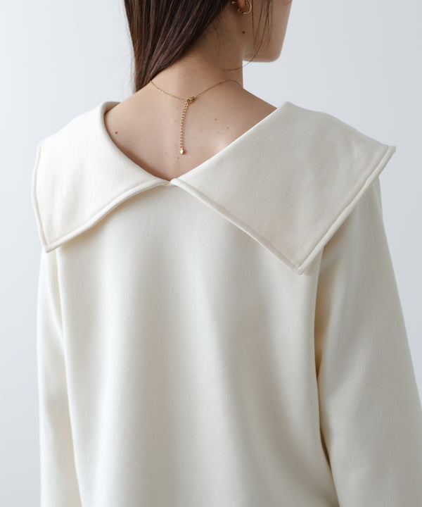 ビッグカラー2WAYスウェットトップス