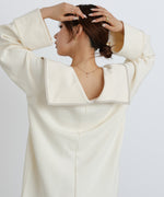 【選べるサイズ展開】ビッグカラースウェットワンピース