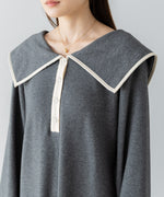 【選べるサイズ展開】ビッグカラースウェットワンピース