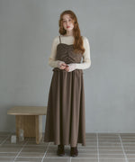 【選べるネック】シアー使いリブニットトップス