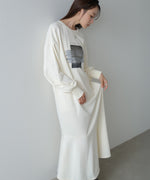 前後２ＷＡＹホックプリントマーメイドスウェットワンピース