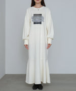 前後２ＷＡＹホックプリントマーメイドスウェットワンピース