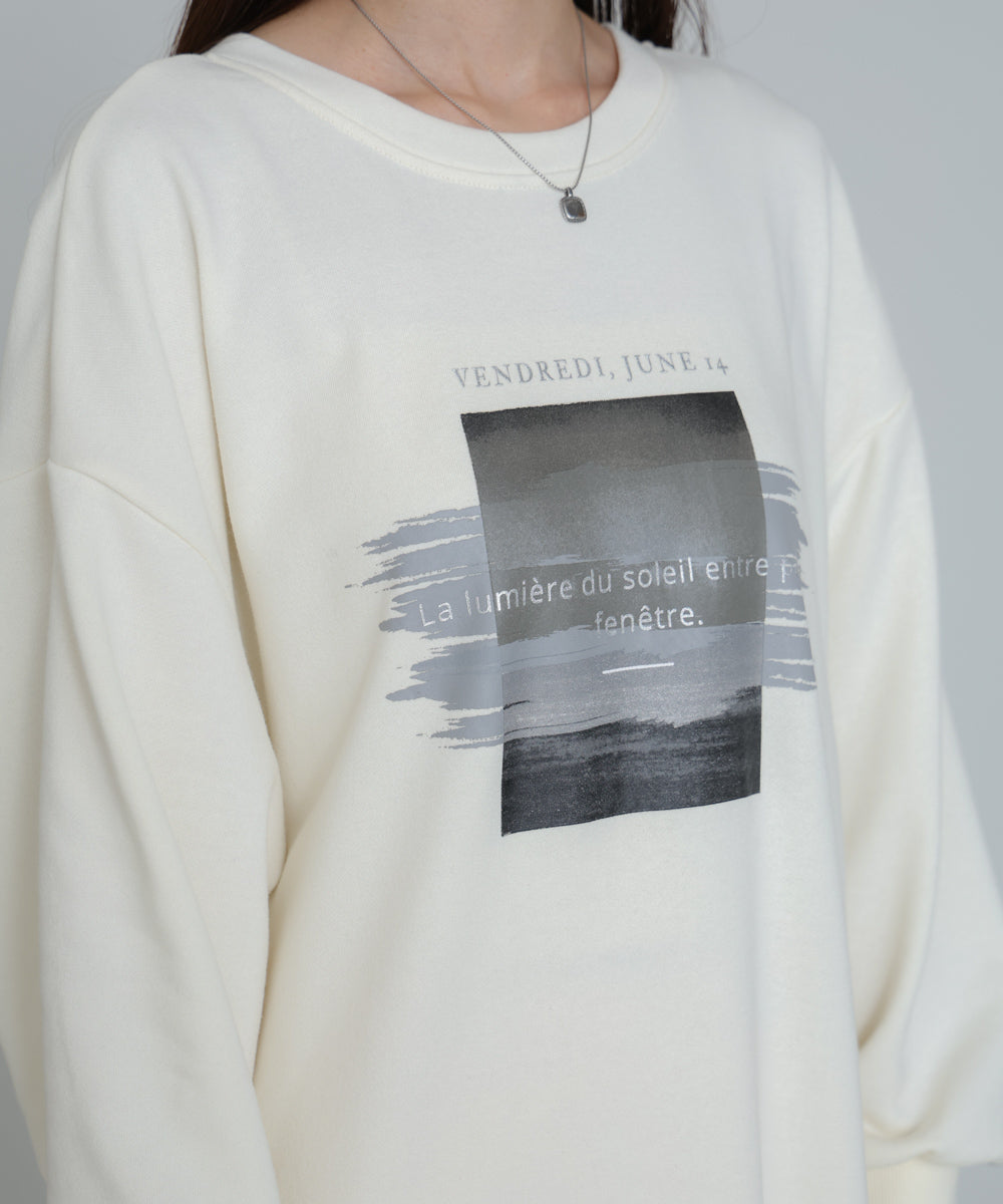 前後２ＷＡＹホックプリントマーメイドスウェットワンピース