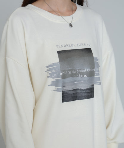 前後２ＷＡＹホックプリントマーメイドスウェットワンピース