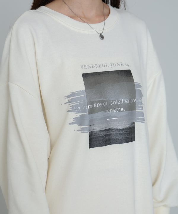 前後２ＷＡＹホックプリントマーメイドスウェットワンピース