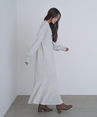 前後２ＷＡＹホックプリントマーメイドスウェットワンピース