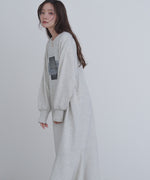 前後２ＷＡＹホックプリントマーメイドスウェットワンピース