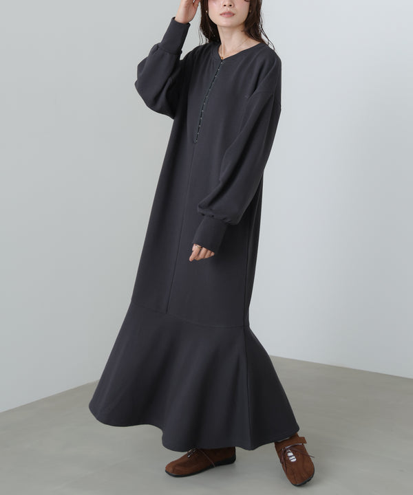 前後２ＷＡＹホックプリントマーメイドスウェットワンピース