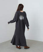 前後２ＷＡＹホックプリントマーメイドスウェットワンピース