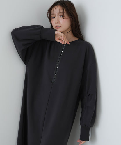 前後２ＷＡＹホックプリントマーメイドスウェットワンピース