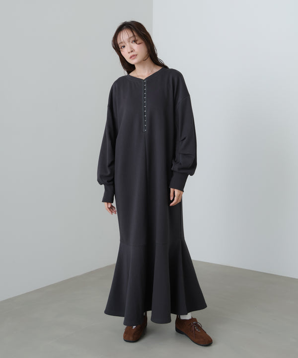 前後２ＷＡＹホックプリントマーメイドスウェットワンピース