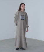 前後２ＷＡＹホックプリントマーメイドスウェットワンピース