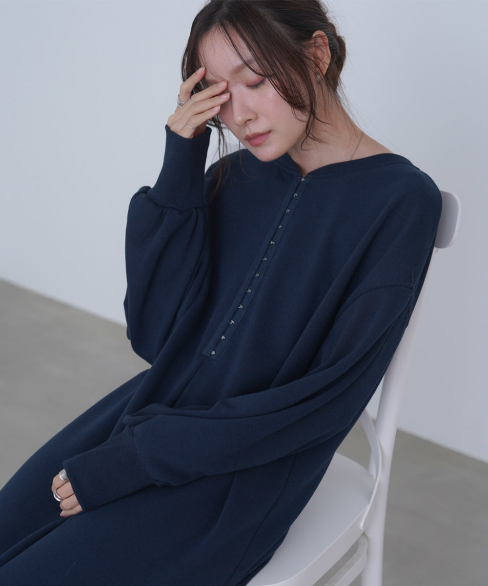 前後２ＷＡＹホックプリントマーメイドスウェットワンピース