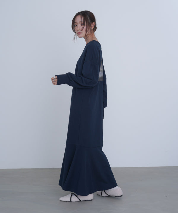 前後２ＷＡＹホックプリントマーメイドスウェットワンピース