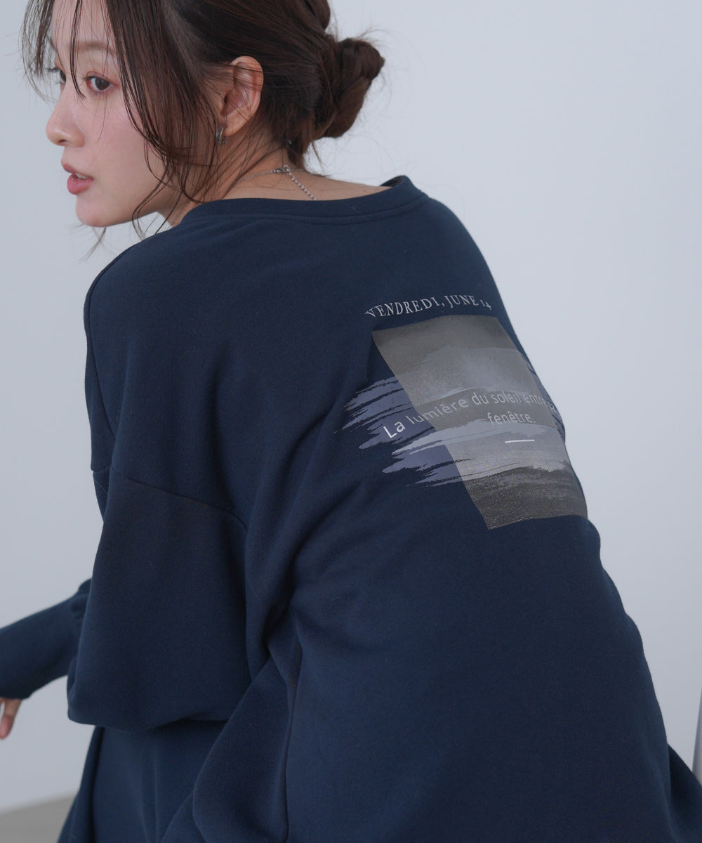 前後２ＷＡＹホックプリントマーメイドスウェットワンピース