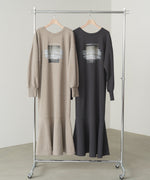 前後２ＷＡＹホックプリントマーメイドスウェットワンピース