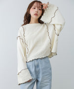 【2026SS】異素材切り替え配色メロートップス