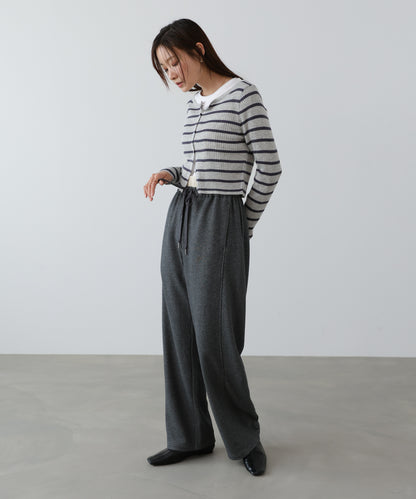 カーブシルエットスウェットパンツ