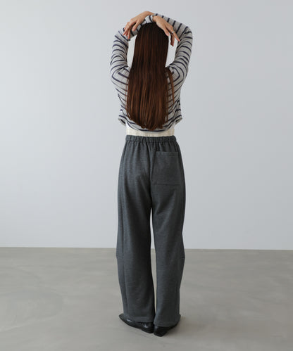 カーブシルエットスウェットパンツ