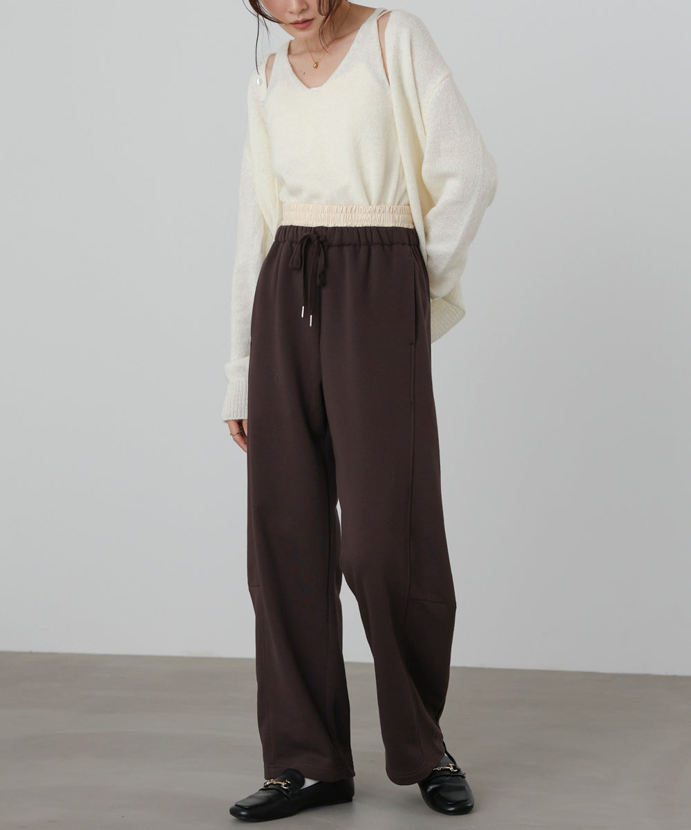 カーブシルエットスウェットパンツ