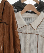 ウェーブメロウホックシャツトップス