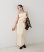 【S・Mサイズ展開】シアーベロアカップ付きキャミワンピース