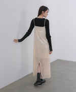 【S・Mサイズ展開】シアーベロアカップ付きキャミワンピース