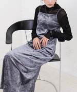 【S・Mサイズ展開】シアーベロアカップ付きキャミワンピース