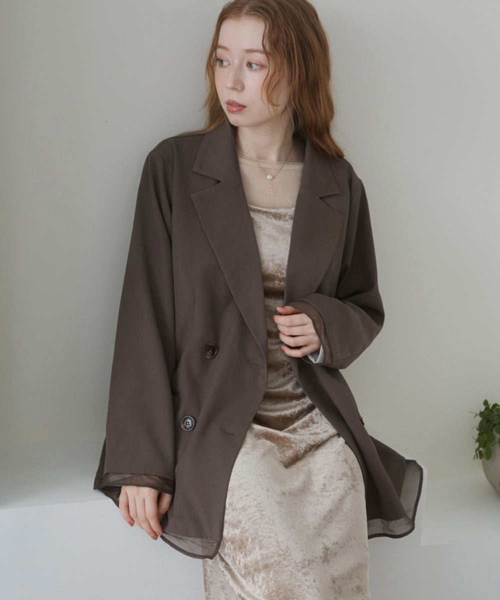 S・Mサイズ展開】シアーベロアカップ付きキャミワンピース – Bab