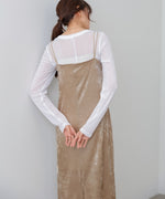 【S・Mサイズ展開】シアーベロアカップ付きキャミワンピース