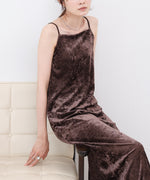 【S・Mサイズ展開】シアーベロアカップ付きキャミワンピース