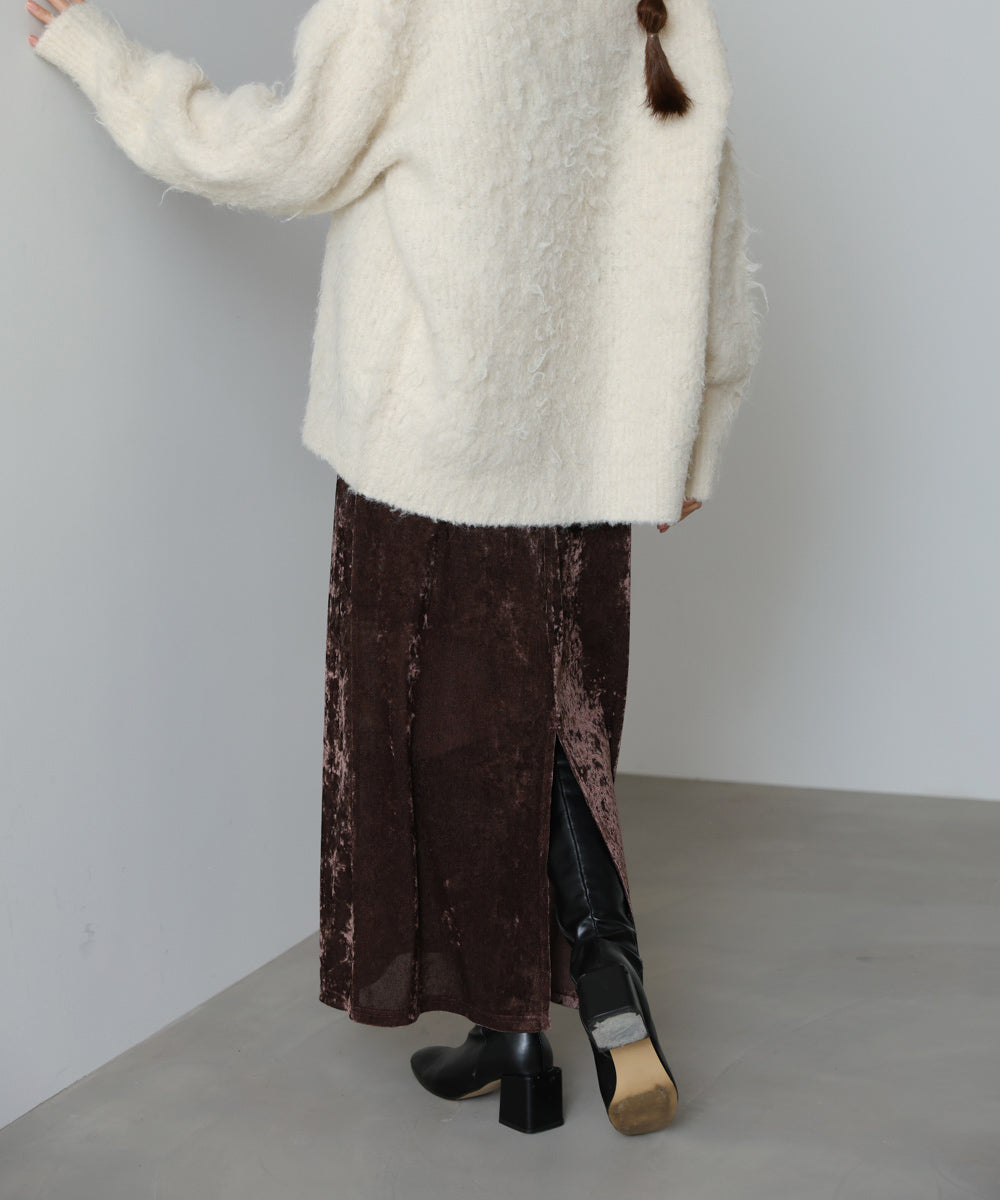 【S・Mサイズ展開】シアーベロアカップ付きキャミワンピース