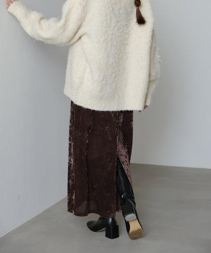 【S・Mサイズ展開】シアーベロアカップ付きキャミワンピース