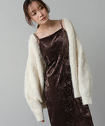 【S・Mサイズ展開】シアーベロアカップ付きキャミワンピース