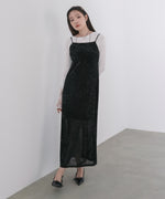 【S・Mサイズ展開】シアーベロアカップ付きキャミワンピース