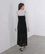 【S・Mサイズ展開】シアーベロアカップ付きキャミワンピース