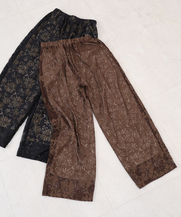 【S・Mサイズ展開】フラワーレースリラックスパンツ