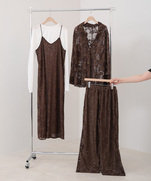 【S・Mサイズ展開】フラワーレースリラックスパンツ