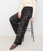 【S・Mサイズ展開】フラワーレースリラックスパンツ