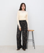 【S・Mサイズ展開】フラワーレースリラックスパンツ