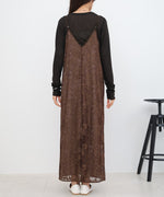 【S・Mサイズ展開】フラワーレースＩラインキャミワンピース