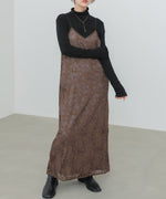 【S・Mサイズ展開】フラワーレースＩラインキャミワンピース