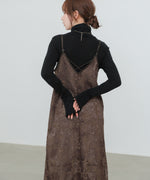 【S・Mサイズ展開】フラワーレースＩラインキャミワンピース