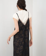 【S・Mサイズ展開】フラワーレースＩラインキャミワンピース