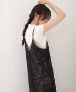 【S・Mサイズ展開】フラワーレースＩラインキャミワンピース