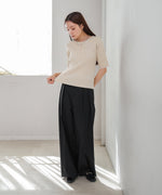 前後2WAYホールデザインニットトップス