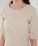 前後2WAYホールデザインニットトップス