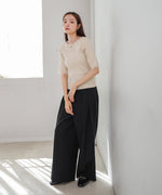 前後2WAYホールデザインニットトップス