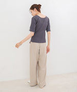 前後2WAYホールデザインニットトップス