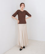 前後2WAYホールデザインニットトップス